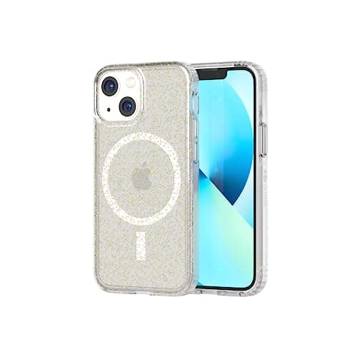 Image of Tech21 Evo Sparkle for iPhone 13 Mini – With Magsafe Integrated Shimmering Phone Case with 12ft Multi-Drop Protection