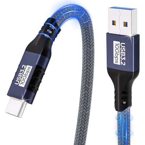 Image of USB A auf USB C Cable 1.5m,10Gbps Data Transfer Usb 3.1,USB 3.2 Gen2 Data Charging Cable For iphone 17/16/15/Pro Max,Samsung Galaxy S24 S23 S22 S21 Note,ipad Pro,External Ssd,USB To Type C Device
