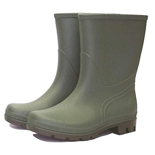 Image of Town & Country TFW831 Essentials Half Length Wellington Boots Green UK Size 6