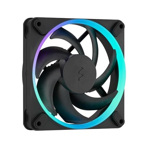 Image of Fractal Design Momentum 12 RGB-Silent PC Case Fan-120 mm-ARGB Gen2-16 LEDs-Liquid Crystal Polymer LCP blades-FDB Fluid Dynamic Bearing-Cooling Performance-Powerful Airflow-Quiet Operation-Black