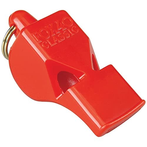 Image of Fox 40 Classic Safety Whistle C/W Wrist-Lanyard Red, regular