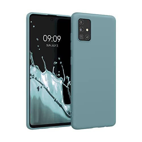 Image of kwmobile Case Compatible with Samsung Galaxy A51 Case - TPU Silicone Phone Cover with Soft Finish - Arctic Night