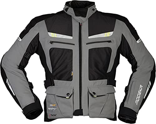 Image of Modeka AFT Air Motorcycle Textile Jacket, grey/black, M