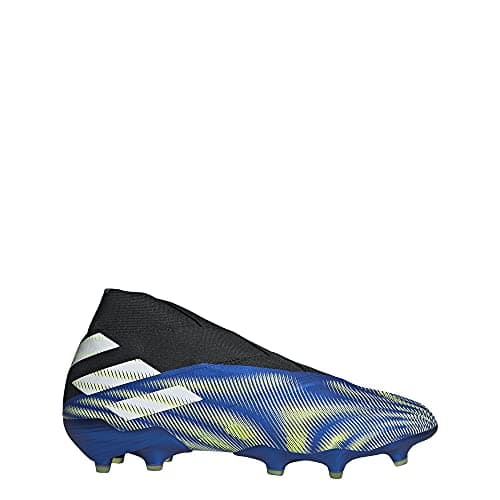 Image of adidas Nemeziz + FG Cleat - Men's Soccer Team Royal Blue/White/Solar Yellow