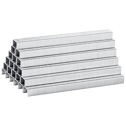 Image of meite T50 Staples, Type 140/8 mm Heavy Duty Staples for Staple Gun, 5,000 Counts, Galvanized, 10.5 mm Crown, Compatible with T50/140 Staple Gun, Ideal for Upholstery, Furniture