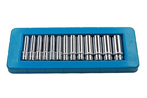 Image of US PRO Professional 13 Piece 1/4" Single Hex Deep Socket Set 4-14mm B1388