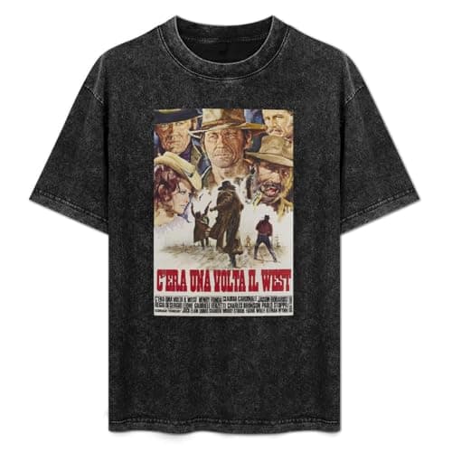 Image of Once Upon A Time in The West Men's Black T-Shirt Unisex Tee L