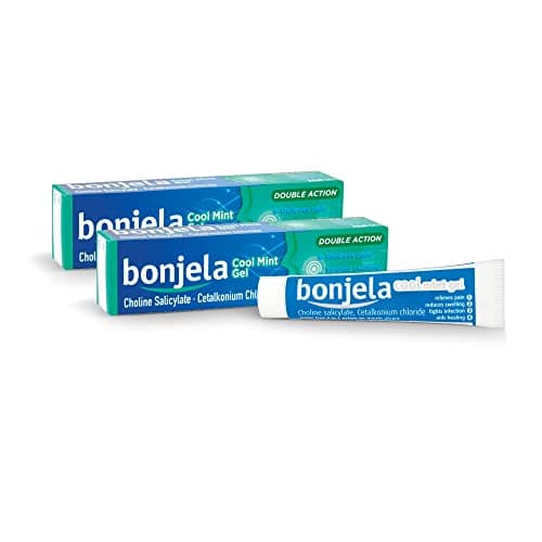 Image of Bonjela Adult Mouth Ulcer Treatment Gel, Cool Mint, 15g, Pack of 2