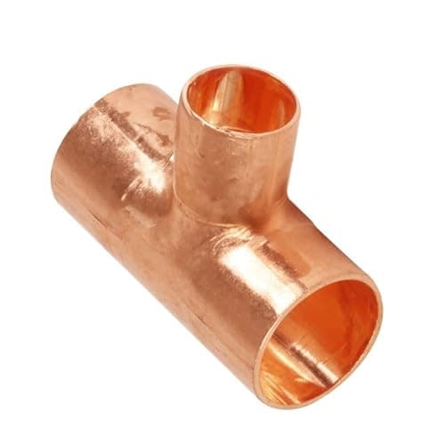 Image of 22mm x 22mm x 15mm Reducing Tee - End Feed - Bag of 10