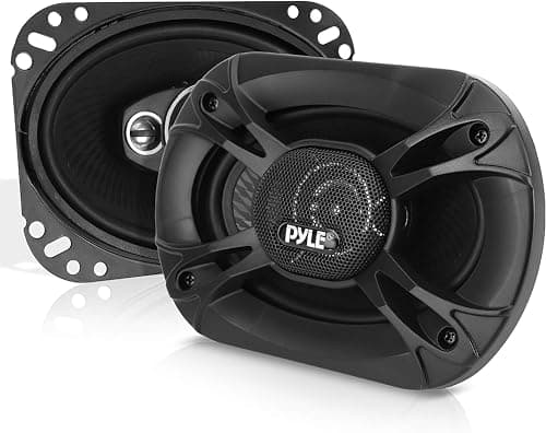Image of Pyle 3-Way Universal Car Stereo Speakers - 400W 6” x 8” Triaxial Loud Pro Audio Car Speaker Universal OEM Quick Replacement Component Speaker Vehicle Door/Side Panel Mount Compatible PL6183BK (Pair)