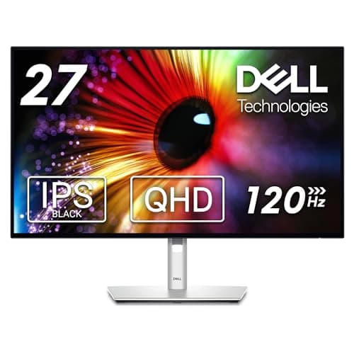 Image of Dell U2724D UltraSharp 27 Inch QHD (2560x1440) Monitor, 120Hz, IPS Black, 5ms, 98% DCI-P3, 2x USB-C, 2x DisplayPort, HDMI, 3x USB, 3 Year Warranty, Silver