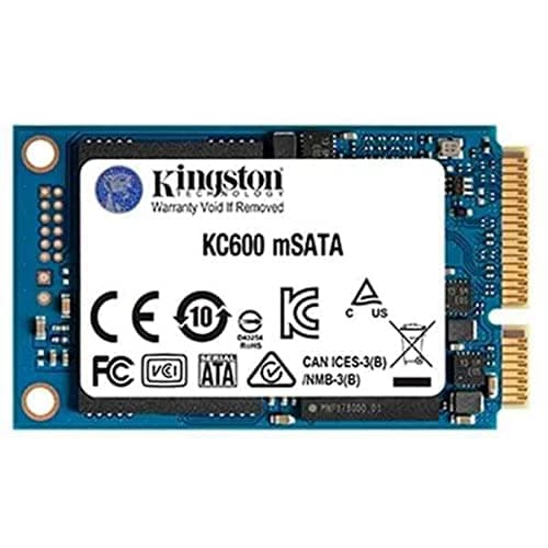 Image of Kingston KC600 SSD 256GB SATA3 mSATA - SKC600MS/256G