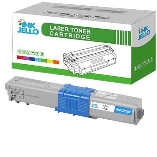 Image of InkJello Compatible Toner Cartridge Replacement for OKI C301 C301dn C321 C321dn MC332 MC332dn MC342 MC342dn MC342dnw MC342dw MC342w OC301-OC321C (Cyan, Single-Pack)