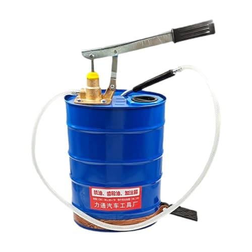 Image of MagiDeal Auto Hand Crank Oil Gear Oil Filler Blue 10L Multiuse Oil Change Tool Transmission Fluid Filling Pump 1.1M Hose Gear Box Tool