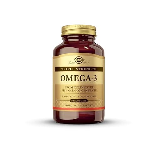 Image of Solgar Triple Strength Omega 3 - Supports Brain & Eyes - Heart Health Friendly - Fish Oil - 50 Softgels