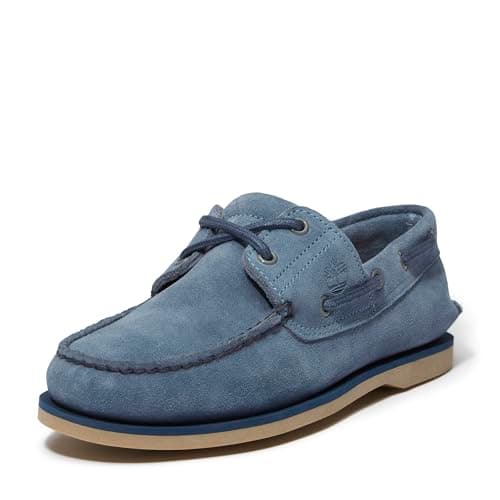 Image of Timberland Traditional Handsewn 3 Eye Lug Burgundy C50009 Boat Shoes, blue, 9 UK