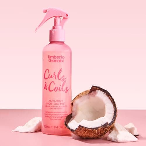 Image of Umberto Giannini Coily Curls Anti-Frizz Moisture Mist 250ml | Hydrating Curl Spray for Curls & Coils | Define, Soften, Add Shine & Control Frizz