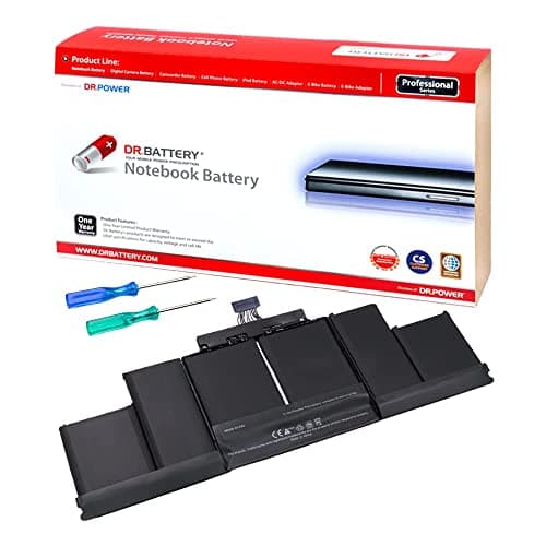 Image of DR. BATTERY A1494 A1398 Laptop Battery Compatible with Apple MacBook Pro Retina 15 inch [Mid & Late 2013 2014 Years] ME293 ME294 [11.26V/95Wh]