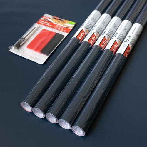 Image of 67.5cm x 2m (Pack of 5 + App Kit) d-c-fix MATT Midnight Navy Sticky Back Plastic Vinyl wrap Film (346-8195)