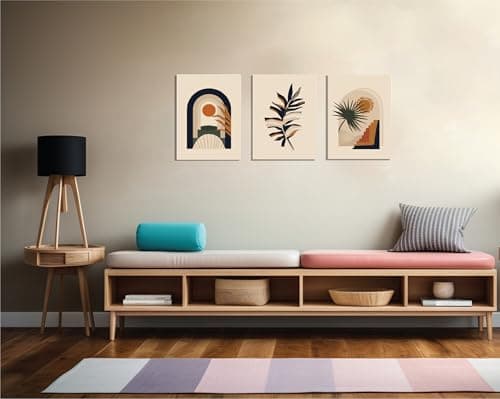Image of Posh Ad - Canvas Painting, 30cm x 40cm, 100% Cotton Canvas, Handcrafted Wall Art for Modern Home Decor, Vibrant Colors & Detailed Design (Canvas, 30x40, LEAF)
