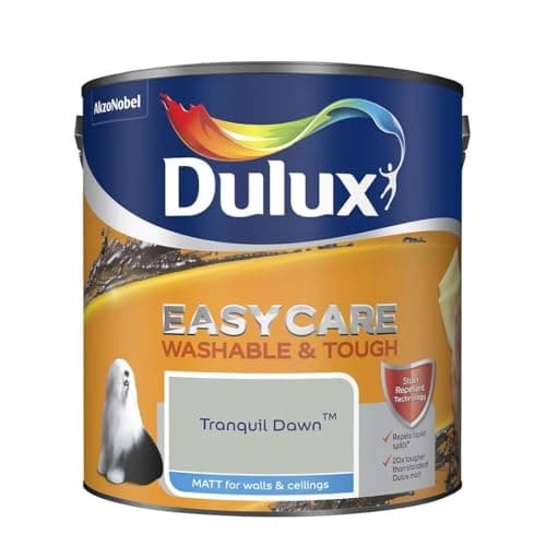 Image of Tranquil Dawn Dulux Easycare Matt Emulsion Paint 2.5L – Washable & Stain Resistant, Durable Matt Finish, Quick Dry, Low Odour Interior Wall & Ceiling Paint