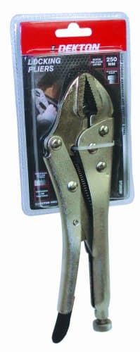 Image of Dekton 10" Locking Grip Pliers-250mm Quick Release Lever With Adjustable Screw| Hardened, Tempered Steel| Precision Milled Teeth| Ideal For Tightening, Gripping, Bending| Ergonomic Handle for control