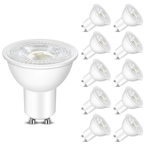 Image of Morotty GU10 LED Spotlight Bulbs, GU10 LED Bulbs 5W,500LM,50W Equivalent,Neutral White 4000K,Non Dimmable,60° Wide Beam,Pack of 10