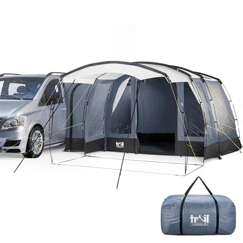 Image of Trail Langley Skylight Driveaway Awning for Campervans, Side Tent, UPF50+ UV Protection, 5000mm Waterproof, Groundsheet, Windows, Front Canopy, Cowling Height 180cm-210cm (L330cm x W300cm x H210cm)
