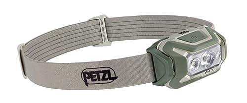 Image of PETZL ARIA 2 RGB, Compact Headlamp, Durable, Waterproof with White, Red, Green and Blue Modes, 450 Lumens, Desert