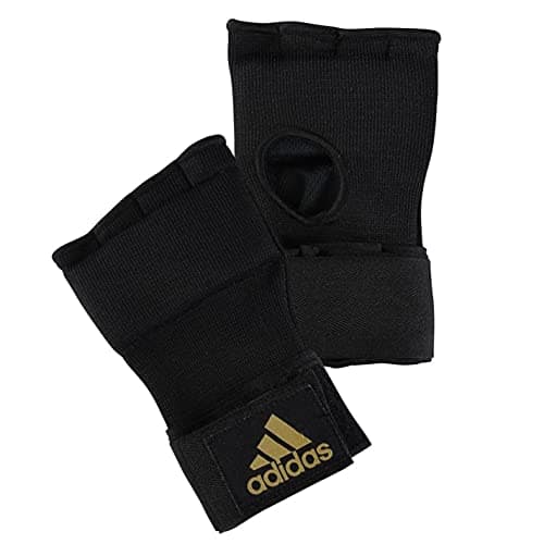 Image of adidas Men's Super Inner Padded Hand Wraps-Black/Yellow, Small