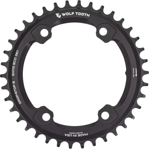 Image of Wolf Tooth | 110 BCD 4 Bolt Chainring for Shimano GRX 38T | Lightweight Alloy Chainring Dropstop Technology