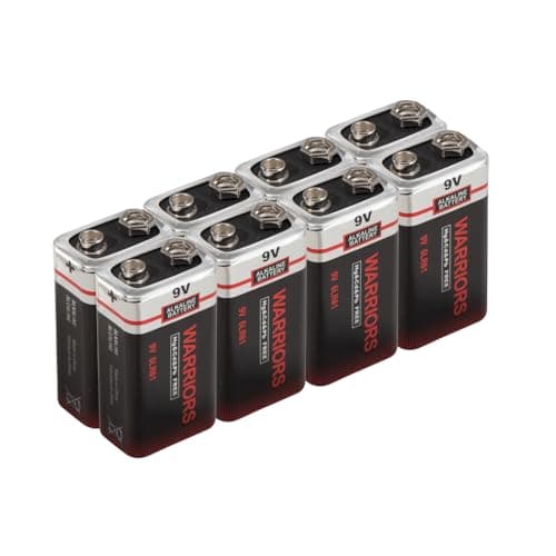 Image of Warriors 8X High Capacity 9V 9 Volt Alkaline Super Long Lasting Battery Batteries Smoke Alarm Detectors Remote Control Car (8X)