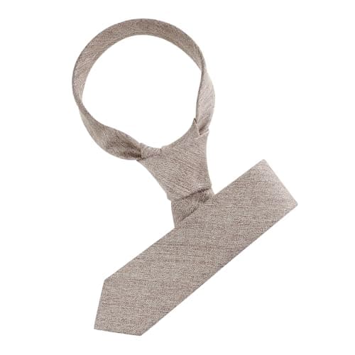 Image of Allegra K Men's Self Tied Solid Color Formal Casual Skinny Necktie Light Brown One Size