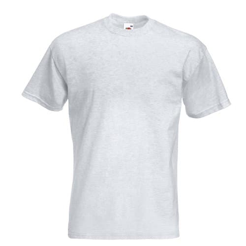 Image of Fruit of the Loom Men's Super Premium Short Sleeve T-Shirt, Ash, Small
