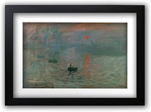 Image of HWC Trading A3 FR Impression Sunrise by Claude Monet this Famous Gallery Artwork Painting Makes an Excellent Gift or Decorative Piece for any Home - A3 Framed