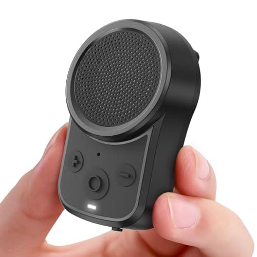 Image of Mini Bluetooth Speaker, Clip-On Portable Speaker with Built-in Mics Hands-Free Music and Calls for Hiking/Biking, Waterproof Adjustable Volume Wearable Bluetooth Speakre, Gifts for Women/Men