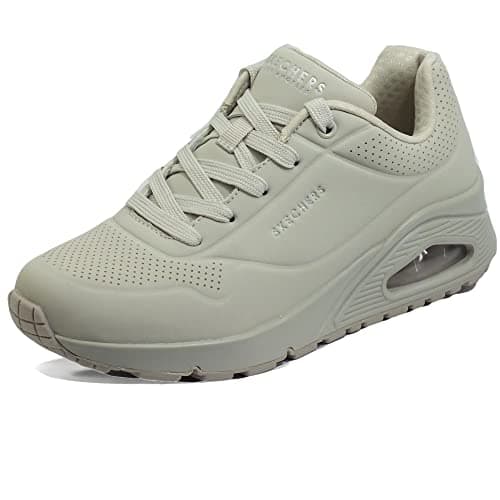 Image of Skechers Women's Uno Stand On Air Trainers, Off White, 4 UK