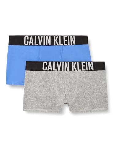 Image of Calvin Klein Boys 2Pk Trunk B70B700509 Trunk, BLUE (Marina/Greyhtr), 14-16 Years