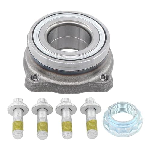Image of HouYeen Rear Right or Left Wheel Hub Bearing with Axle Nut Fastening Screws for BM-W 5 6 7 Series F01 F02 F03 F04 F06 F07 F10 F11 F12 F13 2008-2018