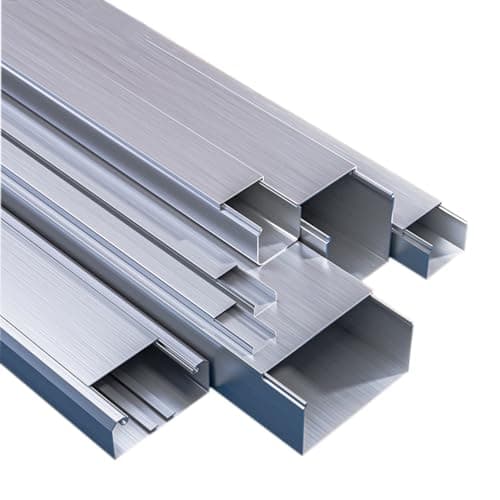 Image of Metal Cable Trunking, 1m Aluminium Cable Trunking For Management Multiple Sizes(25x25x1.0mm)