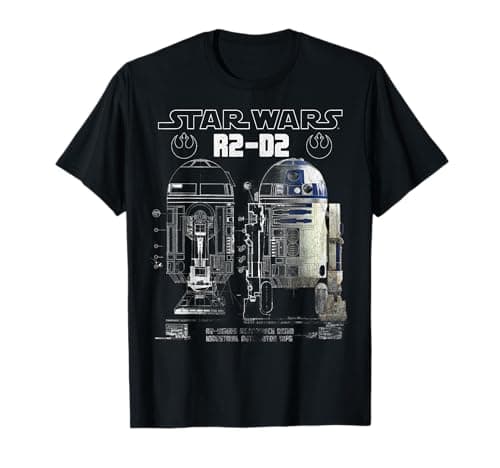 Image of Star Wars R2-D2 Astromech Droid Schematic T-Shirt