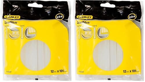 Image of Stanley 1-GS20DT Dual Temp Glue Stick, 12mm x 101mm, Pack of 48