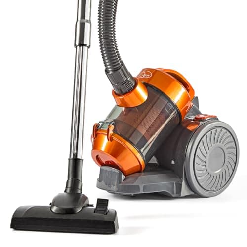 Image of Quest Compact Cyclonic Bagless Vacuum Cleaner/Easy Empty 1.5L Dust Container/Compact and Portable/Multi-Surface Hoover/Nozzle Included (44889)