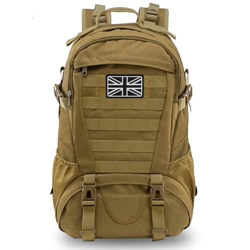 Image of Jueachy Military Tactical Backpack 30L Army Assult Camouflage Hunting Rucksack Molle 3 Day Large Rucking Backpack for Outdoor Sports Trekking Hiking Travel Camping