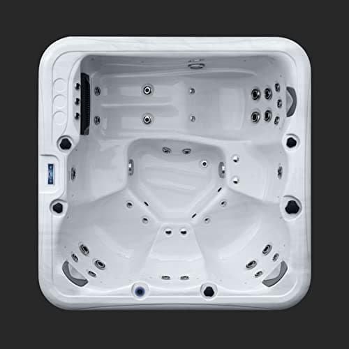 Image of PALM SPAS SPRITZ 6 SEAT HOT TUB 13AMP PLUG AND PLAY WITH LOUNGER AMERICAN BALBOA