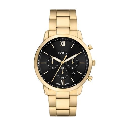 Image of Fossil Neutra Watch for Men, Quartz Chronograph Movement with Stainless Steel Strap,Smokey Black