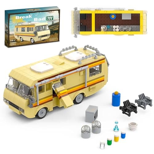 Image of Camper Car Building set, Highly Restored Camper Van Building Blocks, DIY House Camper Creative -360 PCS