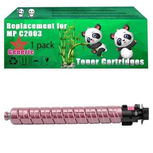 Image of Replacement MP C2003 Toner Cartridges Compatible for Ricoh Aficio MP C 2503 SP C 2503 SP C 2003 ZSP C 2503 Printers (1 Pack Magenta)