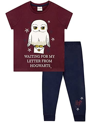 Image of Harry Potter Girls Hedwig Pyjamas Blue Age 7 to 8 Years