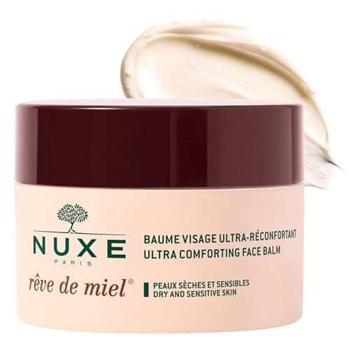 Image of Nuxe Rêve de Miel Ultra Comforting Face Balm 50ml, Protective Face Balm, Soothes & Shields Skin with Honey & Propolis, Ideal for Dry or Weather-Exposed Skin, Vegan Formula